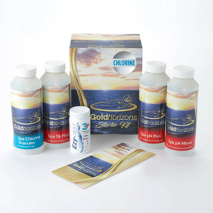 Golden Horizons Chlorine Hot Tub Spa Starter Kit